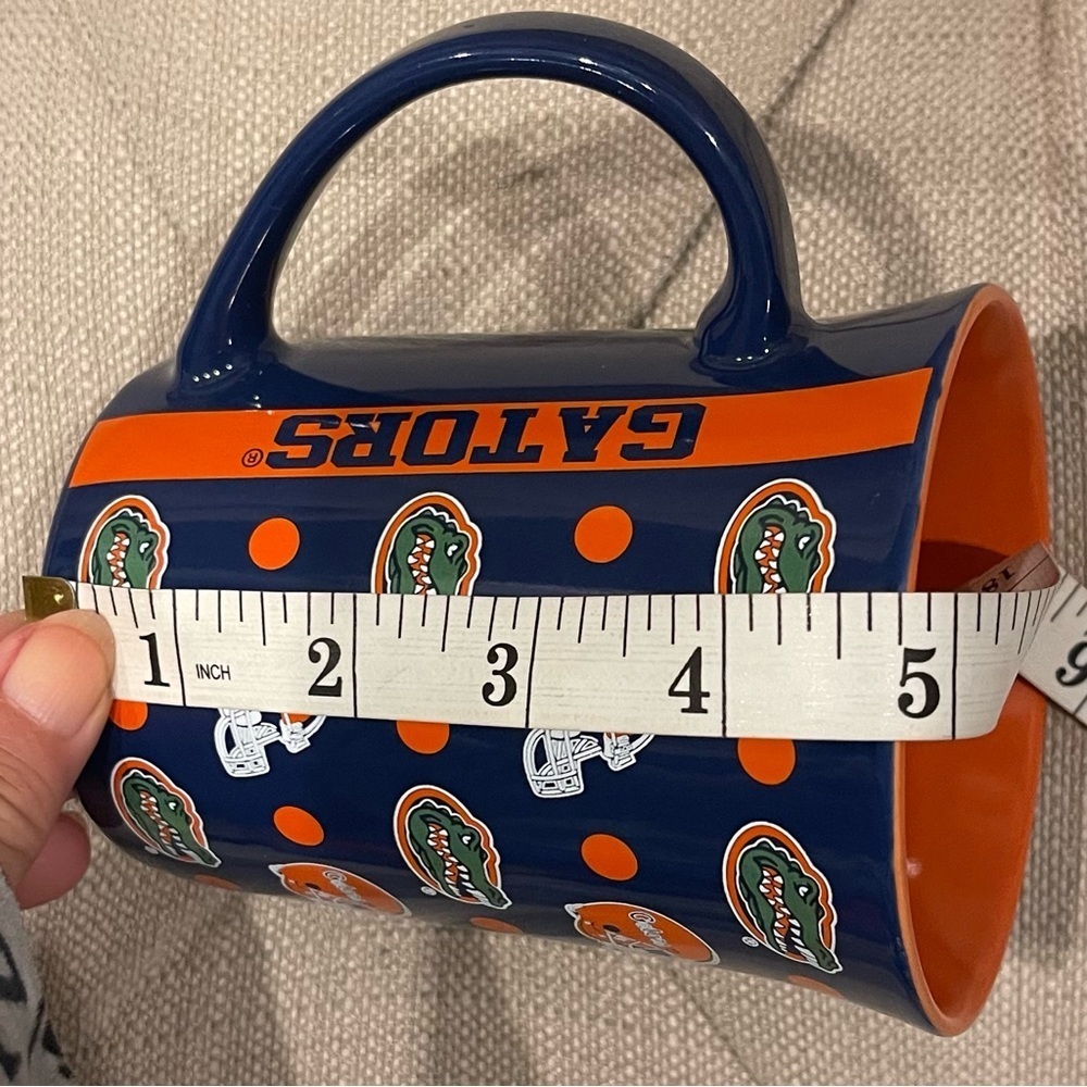Florida Gator Mug Cup Allover logo Blue and Orange Gators Mug NWT - Picture 6 of 8
